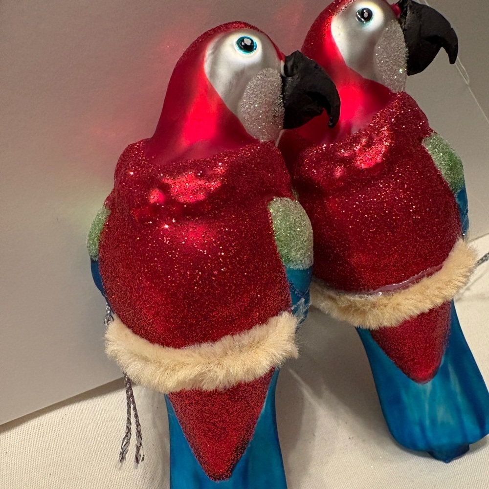 Colorful Parrot Bird Ornament Set - Picture 10 of 13